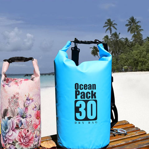 PVC 5L 10L 20L Outdoor Diving Compression Storage Waterproof Bag Dry Bag For Man Women Swimming Rafting Kayak