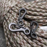 10 Pcs Equipment Survival EDC Paracord Carabiner Snap Mini SF Spring Clip Camping Hiking Hook Backpack Tactical Buckle Clip