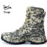 CUNGE Outdoor Tactical Sport Men's Shoes For Camping Climbing boots Men Hiking Boots Mountain Non-slip waterproof hunting boots