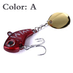 1Pcs Rotating Metal VIB vibration Bait Spinner Spoon Fishing Lures 9g 16g 21g Jigs Trout Winter Fishing Hard Baits Tackle Pesca