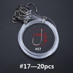 DAGEZI 28pcs/lot High Carbon Steel Fishing Hook with Fishing Line Barbed Hook Sea Fishing Hooks Carp fishing Tackle