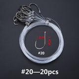 DAGEZI 28pcs/lot High Carbon Steel Fishing Hook with Fishing Line Barbed Hook Sea Fishing Hooks Carp fishing Tackle