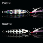 QXO VIB  Jig Light Lures 10g 20g 30g Metal Wobbler Artificial Spoon Winter Good For Fishing Octopus Jigging Hard Ice Bait Shad