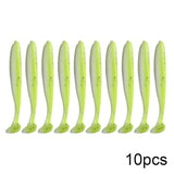 QXO 10pcs/Lot Soft Lures Silicone Bait 7cm 2g Goods For Fishing Sea Fishing Pva Swimbait Wobblers Artificial Tackle