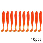 QXO 10pcs/Lot Soft Lures Silicone Bait 7cm 2g Goods For Fishing Sea Fishing Pva Swimbait Wobblers Artificial Tackle