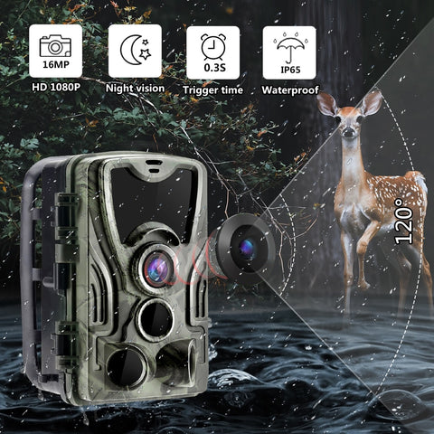 HC801A Hunting Trail Camera Wildlife Camera With Night Vision Motion Activated Outdoor Trail Camera Trigger Wildlife Scouting