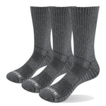 YUEDGE Brand 3 Pairs 5 Pairs Men Black Business Causal Cotton Cushion Wiking Comfortable Runing Hiking Sports Crew Dress Sock