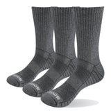 YUEDGE Brand 3 Pairs 5 Pairs Men Black Business Causal Cotton Cushion Wiking Comfortable Runing Hiking Sports Crew Dress Sock