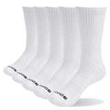 YUEDGE Brand 3 Pairs 5 Pairs Men Black Business Causal Cotton Cushion Wiking Comfortable Runing Hiking Sports Crew Dress Sock