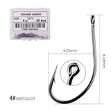 50pcs 10pcs Coating High Carbon Stainless Steel Barbed Carp Fishing Hooks Pack with Retail Original Box Fishing Hook Tackle