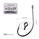 50pcs 10pcs Coating High Carbon Stainless Steel Barbed Carp Fishing Hooks Pack with Retail Original Box Fishing Hook Tackle