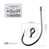 50pcs 10pcs Coating High Carbon Stainless Steel Barbed Carp Fishing Hooks Pack with Retail Original Box Fishing Hook Tackle