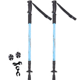 2pcs/lot Nordic Walking Poles Adjustable Trekking Poles Telescopic Scandinavian Walking Sticks Anti Shock Hiking Stick