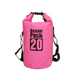 PVC 5L 10L 20L Outdoor Diving Compression Storage Waterproof Bag Dry Bag For Man Women Swimming Rafting Kayak