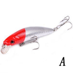 Aorace Minnow Fishing Lure 70mm 8g 3D Eyes Crankbait wobbler Artificial Plastic Hard Bait Fishing Tackle