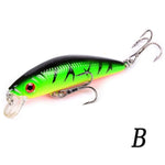 Aorace Minnow Fishing Lure 70mm 8g 3D Eyes Crankbait wobbler Artificial Plastic Hard Bait Fishing Tackle