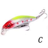 Aorace Minnow Fishing Lure 70mm 8g 3D Eyes Crankbait wobbler Artificial Plastic Hard Bait Fishing Tackle