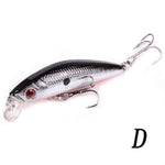 Aorace Minnow Fishing Lure 70mm 8g 3D Eyes Crankbait wobbler Artificial Plastic Hard Bait Fishing Tackle