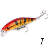 Aorace Minnow Fishing Lure 70mm 8g 3D Eyes Crankbait wobbler Artificial Plastic Hard Bait Fishing Tackle