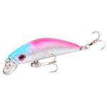 Aorace Minnow Fishing Lure 70mm 8g 3D Eyes Crankbait wobbler Artificial Plastic Hard Bait Fishing Tackle