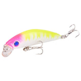 Aorace Minnow Fishing Lure 70mm 8g 3D Eyes Crankbait wobbler Artificial Plastic Hard Bait Fishing Tackle