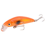 Aorace Minnow Fishing Lure 70mm 8g 3D Eyes Crankbait wobbler Artificial Plastic Hard Bait Fishing Tackle