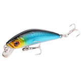 Aorace Minnow Fishing Lure 70mm 8g 3D Eyes Crankbait wobbler Artificial Plastic Hard Bait Fishing Tackle