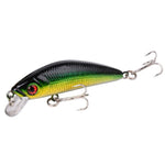 Aorace Minnow Fishing Lure 70mm 8g 3D Eyes Crankbait wobbler Artificial Plastic Hard Bait Fishing Tackle