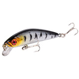 Aorace Minnow Fishing Lure 70mm 8g 3D Eyes Crankbait wobbler Artificial Plastic Hard Bait Fishing Tackle