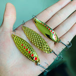 1PCS Metal Spinner Spoon trout Fishing Lure Hard Bait Sequins Noise Paillette Artificial Bait small hard sequins spinner