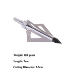 6pcs Arrow Broadheads 100gn-125gn Arrows Tips for Archery Hunting Compound Bow and Crossbows and Recoil Arrow Heads