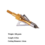 6pcs Arrow Broadheads 100gn-125gn Arrows Tips for Archery Hunting Compound Bow and Crossbows and Recoil Arrow Heads