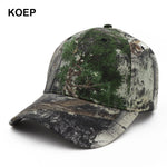 KOEP New Outdoor Jungle Fishing Baseball Hat Cap Man Camouflage Hunting Hat Casquette Bone Cotton Rucker Camo Snapback Dad Caps