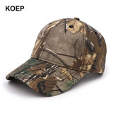 KOEP New Outdoor Jungle Fishing Baseball Hat Cap Man Camouflage Hunting Hat Casquette Bone Cotton Rucker Camo Snapback Dad Caps