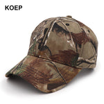 KOEP New Outdoor Jungle Fishing Baseball Hat Cap Man Camouflage Hunting Hat Casquette Bone Cotton Rucker Camo Snapback Dad Caps