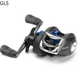 2021 New AK200 7.2:1 High Speed Fishing Reel Left Right Hand Baitcasting Reel Brake System 8kg Drag Wheel