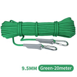 XINDA 10M Professional Rock Climbing Cord Outdoor Hiking Accessories Rope 9.5mm Diameter 2600lbs High Strength Cord Safety Rope