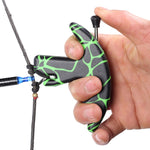 3 Finger Thumb Caliper Grip Archery Bow Release Aid for Outdoor Hunting Practice Support Aid Auxiliary Accessory