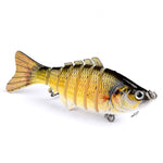 1PCS Knotty Fish Gear Bionic Multi-Section Swim Hard Bait Wobbler Rotating Trolling Pike Carp Crank Lure Winter Fishing