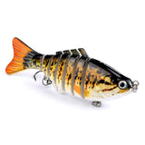 1PCS Knotty Fish Gear Bionic Multi-Section Swim Hard Bait Wobbler Rotating Trolling Pike Carp Crank Lure Winter Fishing