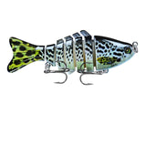 1PCS Knotty Fish Gear Bionic Multi-Section Swim Hard Bait Wobbler Rotating Trolling Pike Carp Crank Lure Winter Fishing