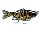 1PCS Knotty Fish Gear Bionic Multi-Section Swim Hard Bait Wobbler Rotating Trolling Pike Carp Crank Lure Winter Fishing