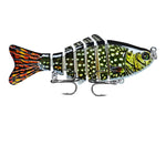 1PCS Knotty Fish Gear Bionic Multi-Section Swim Hard Bait Wobbler Rotating Trolling Pike Carp Crank Lure Winter Fishing