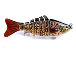 1PCS Knotty Fish Gear Bionic Multi-Section Swim Hard Bait Wobbler Rotating Trolling Pike Carp Crank Lure Winter Fishing