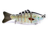 1PCS Knotty Fish Gear Bionic Multi-Section Swim Hard Bait Wobbler Rotating Trolling Pike Carp Crank Lure Winter Fishing