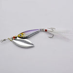 1Pcs 8/11/20g Rotating Metal VIB vibration Bait Spinner Spoon Fishing Lures Jigs Trout Winter Fishing Hard Baits Tackle Pesca