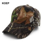 KOEP New Outdoor Jungle Fishing Baseball Hat Cap Man Camouflage Hunting Hat Casquette Bone Cotton Rucker Camo Snapback Dad Caps