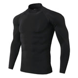 Thermal Underwear For Men High Collar Camiseta Termica Sport Thermo Shirt Quick Dry Compressed Underwear Clothes Men Bielizna