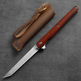 Damascus Pattern Folding Knife Outdoor Self-Defense Knife High Hardness Folding Knife Camping Survival Knife