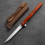 Damascus Pattern Folding Knife Outdoor Self-Defense Knife High Hardness Folding Knife Camping Survival Knife